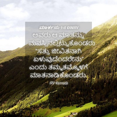 Picture 04 - ಮಾರ್ಕನು 9:10 KANIRV - ಅವರು ಆ ಮಾತನ್ನು - Bible Verse Picture