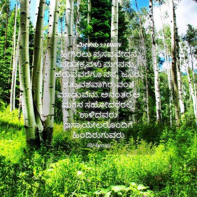 Picture 04 - ಮೀಕನು 5:3 KANIRV - ಹೀಗಿರಲು - Bible Verse Picture
