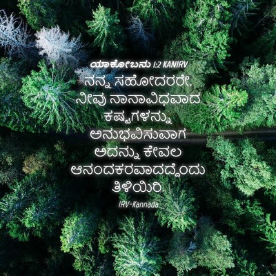 Picture 04 - ಯಾಕೋಬನು 1:2 KANIRV - ನನ್ನ ಸಹೋದರರೇ, ನೀವು - Bible Verse Picture