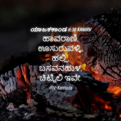 Picture 04 - ಯಾಜಕಕಾಂಡ 11:30 KANIRV - ಹಾವರಾಣಿ, - Bible Verse Picture