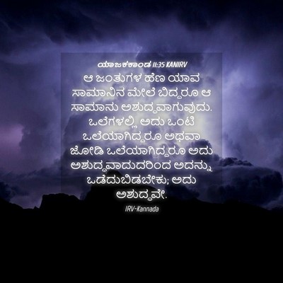 Picture 04 - ಯಾಜಕಕಾಂಡ 11:35 KANIRV - ಆ ಜಂತುಗಳ ಹೆಣ ಯಾವ - Bible Verse Picture