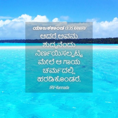 Picture 04 - ಯಾಜಕಕಾಂಡ 13:35 KANIRV - ಆದರೆ ಅವನು - Bible Verse Picture