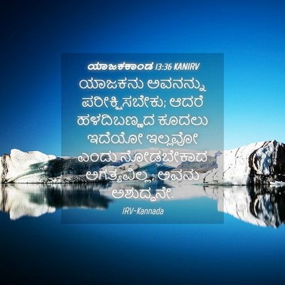 Picture 04 - ಯಾಜಕಕಾಂಡ 13:36 KANIRV - ಯಾಜಕನು ಅವನನ್ನು - Bible Verse Picture