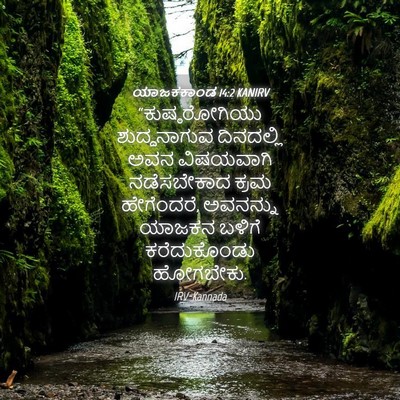 Picture 04 - ಯಾಜಕಕಾಂಡ 14:2 KANIRV - “ಕುಷ್ಠರೋಗಿಯು - Bible Verse Picture