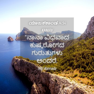 Picture 04 - ಯಾಜಕಕಾಂಡ 14:54 KANIRV - “ನಾನಾ ವಿಧವಾದ - Bible Verse Picture
