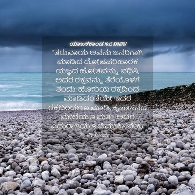 Picture 04 - ಯಾಜಕಕಾಂಡ 16:15 KANIRV - “ತರುವಾಯ ಅವನು - Bible Verse Picture