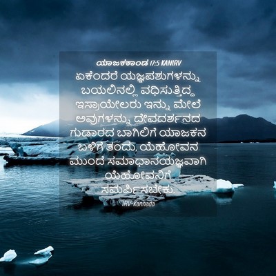 Picture 04 - ಯಾಜಕಕಾಂಡ 17:5 KANIRV - ಏಕೆಂದರೆ - Bible Verse Picture