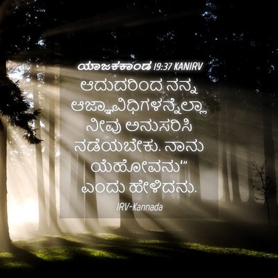 Picture 04 - ಯಾಜಕಕಾಂಡ 19:37 KANIRV - ಆದುದರಿಂದ ನನ್ನ - Bible Verse Picture