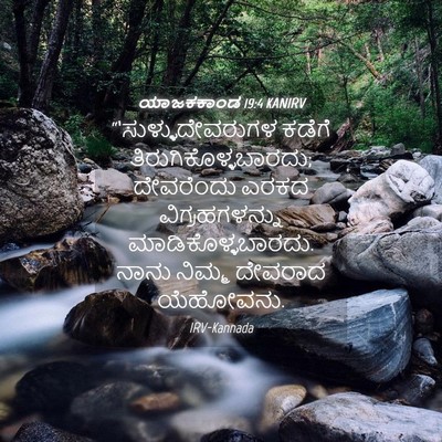 Picture 04 - ಯಾಜಕಕಾಂಡ 19:4 KANIRV - “‘ಸುಳ್ಳುದೇವರುಗಳ - Bible Verse Picture