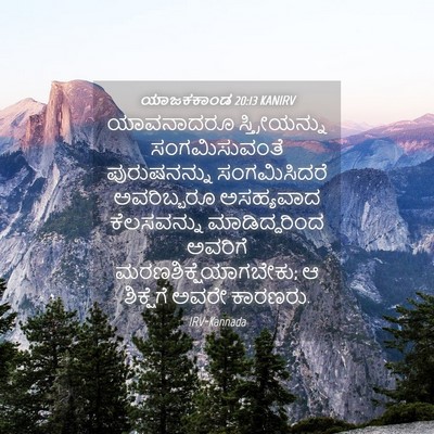 Picture 04 - ಯಾಜಕಕಾಂಡ 20:13 KANIRV - ಯಾವನಾದರೂ - Bible Verse Picture