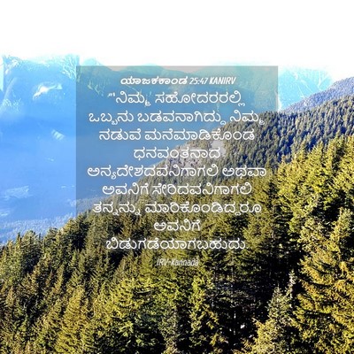 Picture 04 - ಯಾಜಕಕಾಂಡ 25:47 KANIRV - “‘ನಿಮ್ಮ - Bible Verse Picture