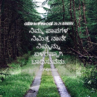 Picture 04 - ಯಾಜಕಕಾಂಡ 26:24 KANIRV - ನಿಮ್ಮ ಪಾಪಗಳ - Bible Verse Picture