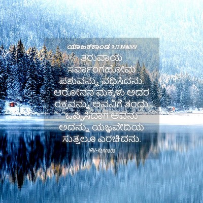 Picture 04 - ಯಾಜಕಕಾಂಡ 9:12 KANIRV - ತರುವಾಯ ಸರ್ವಾಂಗಹೋಮ - Bible Verse Picture