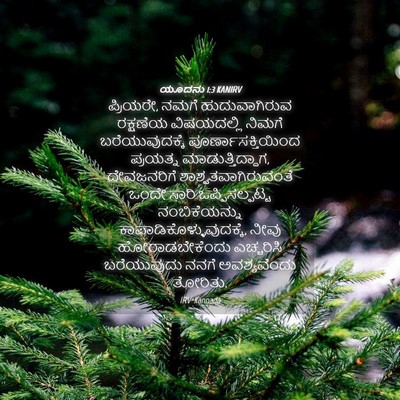 Picture 04 - ಯೂದನು 1:3 KANIRV - ಪ್ರಿಯರೇ, ನಮಗೆ - Bible Verse Picture