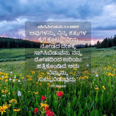 Picture 04 - ಯೆರೆಮೀಯನು 15:14 KANIRV - ಅವುಗಳನ್ನು ನಿನ್ನ - Bible Verse Picture