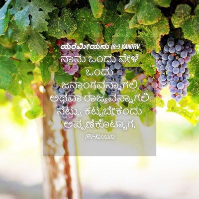 Picture 04 - ಯೆರೆಮೀಯನು 18:9 KANIRV - ನಾನು ಒಂದು ವೇಳೆ - Bible Verse Picture