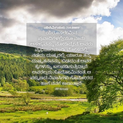 Picture 04 - ಯೆರೆಮೀಯನು 23:14 KANIRV - ಯೆರೂಸಲೇಮಿನ - Bible Verse Picture