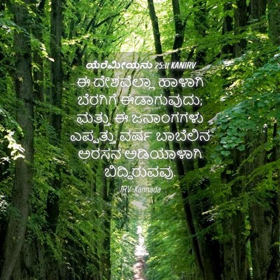 Picture 04 - ಯೆರೆಮೀಯನು 25:11 KANIRV - ಈ ದೇಶವೆಲ್ಲಾ - Bible Verse Picture