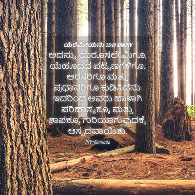 Picture 04 - ಯೆರೆಮೀಯನು 25:18 KANIRV - ಅದನ್ನು - Bible Verse Picture