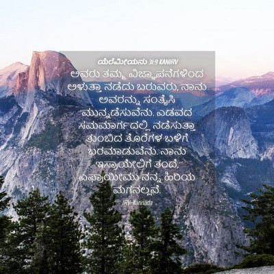 Picture 04 - ಯೆರೆಮೀಯನು 31:9 KANIRV - ಅವರು ತಮ್ಮ - Bible Verse Picture