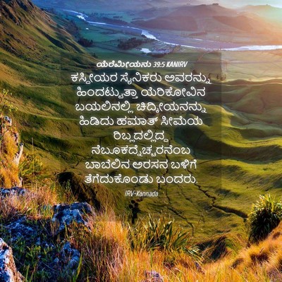 Picture 04 - ಯೆರೆಮೀಯನು 39:5 KANIRV - ಕಸ್ದೀಯರ ಸೈನಿಕರು - Bible Verse Picture