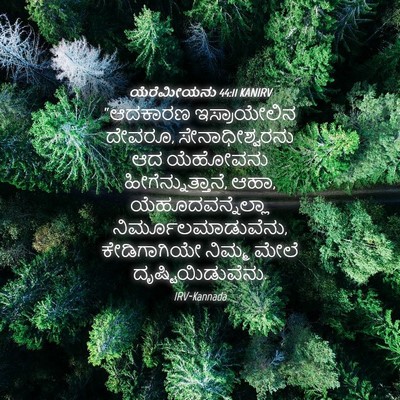 Picture 04 - ಯೆರೆಮೀಯನು 44:11 KANIRV - “ಆದಕಾರಣ - Bible Verse Picture