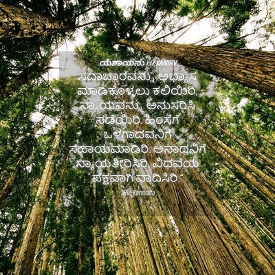 Picture 04 - ಯೆಶಾಯನು 1:17 KANIRV - ಸದಾಚಾರವನ್ನು - Bible Verse Picture