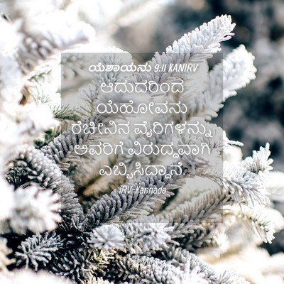 Picture 04 - ಯೆಶಾಯನು 9:11 KANIRV - ಆದುದರಿಂದ ಯೆಹೋವನು - Bible Verse Picture