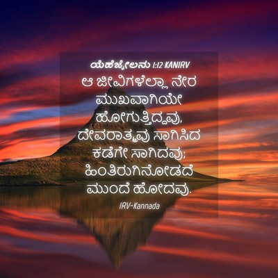 Picture 04 - ಯೆಹೆಜ್ಕೇಲನು 1:12 KANIRV - ಆ ಜೀವಿಗಳೆಲ್ಲಾ ನೇರ - Bible Verse Picture