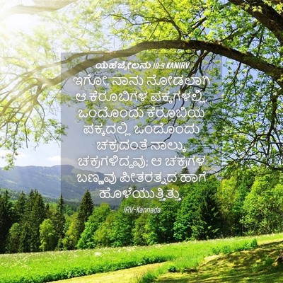 Picture 04 - ಯೆಹೆಜ್ಕೇಲನು 10:9 KANIRV - ಇಗೋ, ನಾನು ನೋಡಲಾಗಿ ಆ - Bible Verse Picture