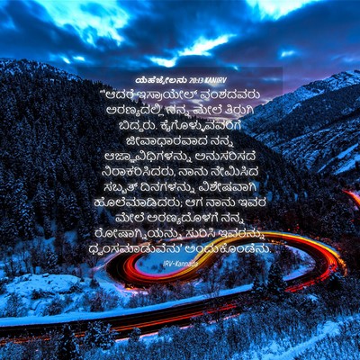 Picture 04 - ಯೆಹೆಜ್ಕೇಲನು 20:13 KANIRV - “‘ಆದರೆ ಇಸ್ರಾಯೇಲ್ - Bible Verse Picture
