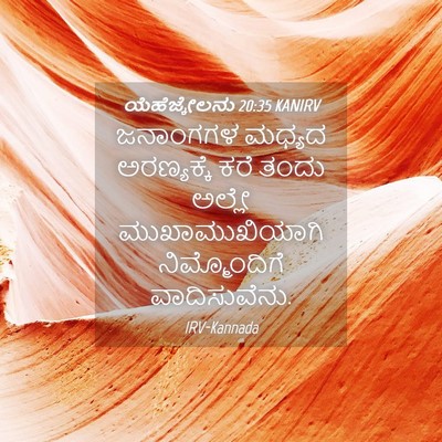 Picture 04 - ಯೆಹೆಜ್ಕೇಲನು 20:35 KANIRV - ಜನಾಂಗಗಳ ಮಧ್ಯದ - Bible Verse Picture
