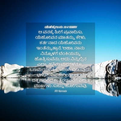 Picture 04 - ಯೆಹೆಜ್ಕೇಲನು 20:47 KANIRV - ಆ ವನಕ್ಕೆ ಹೀಗೆ - Bible Verse Picture