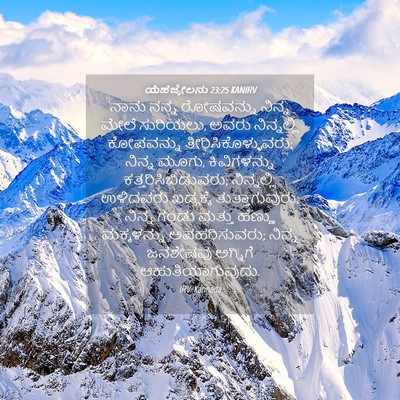 Picture 04 - ಯೆಹೆಜ್ಕೇಲನು 23:25 KANIRV - ನಾನು ನನ್ನ - Bible Verse Picture