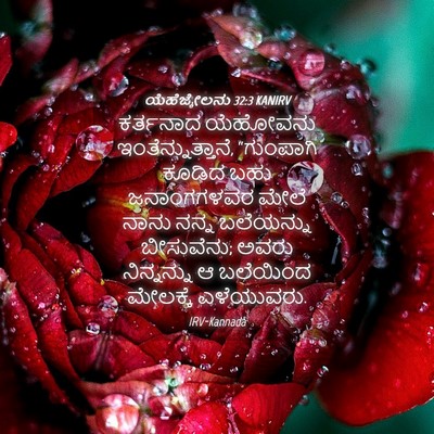 Picture 04 - ಯೆಹೆಜ್ಕೇಲನು 32:3 KANIRV - ಕರ್ತನಾದ ಯೆಹೋವನು - Bible Verse Picture