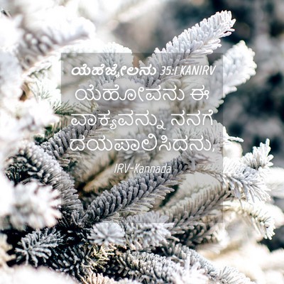 Picture 04 - ಯೆಹೆಜ್ಕೇಲನು 35:1 KANIRV - ಯೆಹೋವನು ಈ - Bible Verse Picture