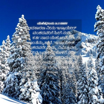 Picture 04 - ಯೆಹೆಜ್ಕೇಲನು 36:22 KANIRV - ಆದಕಾರಣ ನೀನು - Bible Verse Picture