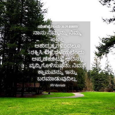 Picture 04 - ಯೆಹೆಜ್ಕೇಲನು 36:29 KANIRV - ನಾನು ನಿಮ್ಮನ್ನು - Bible Verse Picture