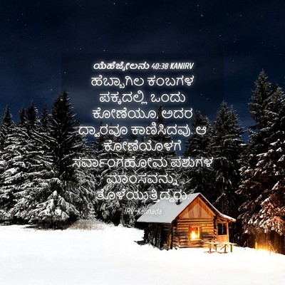 Picture 04 - ಯೆಹೆಜ್ಕೇಲನು 40:38 KANIRV - ಹೆಬ್ಬಾಗಿಲ ಕಂಬಗಳ - Bible Verse Picture