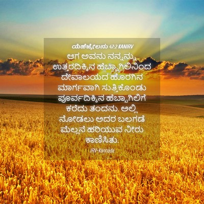 Picture 04 - ಯೆಹೆಜ್ಕೇಲನು 47:2 KANIRV - ಆಗ ಅವನು ನನ್ನನ್ನು - Bible Verse Picture