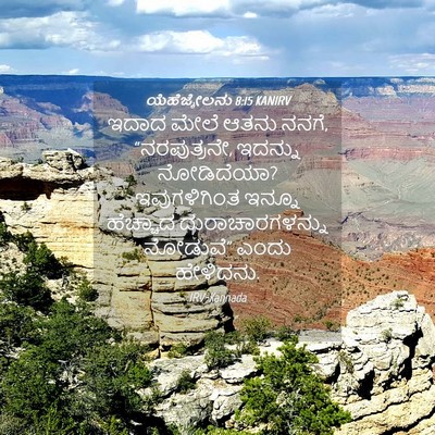 Picture 04 - ಯೆಹೆಜ್ಕೇಲನು 8:15 KANIRV - ಇದಾದ ಮೇಲೆ ಆತನು - Bible Verse Picture