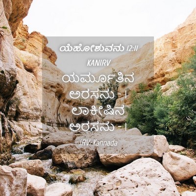 Picture 04 - ಯೆಹೋಶುವನು 12:11 KANIRV - ಯರ್ಮೂತಿನ ಅರಸನು - 1 - Bible Verse Picture