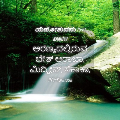 Picture 04 - ಯೆಹೋಶುವನು 15:61 KANIRV - ಅರಣ್ಯದಲ್ಲಿರುವ - Bible Verse Picture