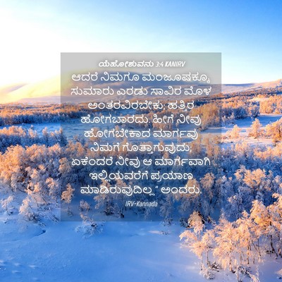 Picture 04 - ಯೆಹೋಶುವನು 3:4 KANIRV - ಆದರೆ ನಿಮಗೂ - Bible Verse Picture