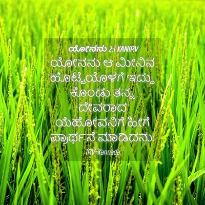 Picture 04 - ಯೋನನು 2:1 KANIRV - ಯೋನನು ಆ ಮೀನಿನ - Bible Verse Picture
