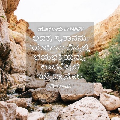 Picture 04 - ಯೋಬನು 1:9 KANIRV - ಅದಕ್ಕೆ ಸೈತಾನನು, - Bible Verse Picture