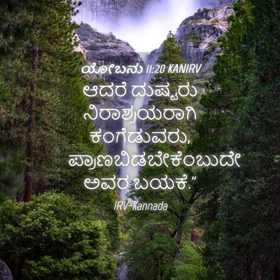 Picture 04 - ಯೋಬನು 11:20 KANIRV - ಆದರೆ ದುಷ್ಟರು - Bible Verse Picture