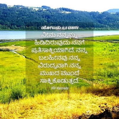 Picture 04 - ಯೋಬನು 16:8 KANIRV - ನೀನು ನನ್ನನ್ನು - Bible Verse Picture