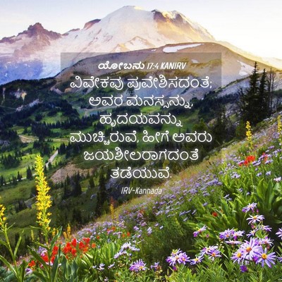 Picture 04 - ಯೋಬನು 17:4 KANIRV - ವಿವೇಕವು - Bible Verse Picture