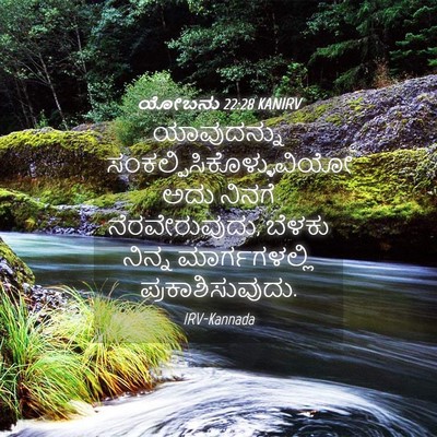 Picture 04 - ಯೋಬನು 22:28 KANIRV - ಯಾವುದನ್ನು - Bible Verse Picture